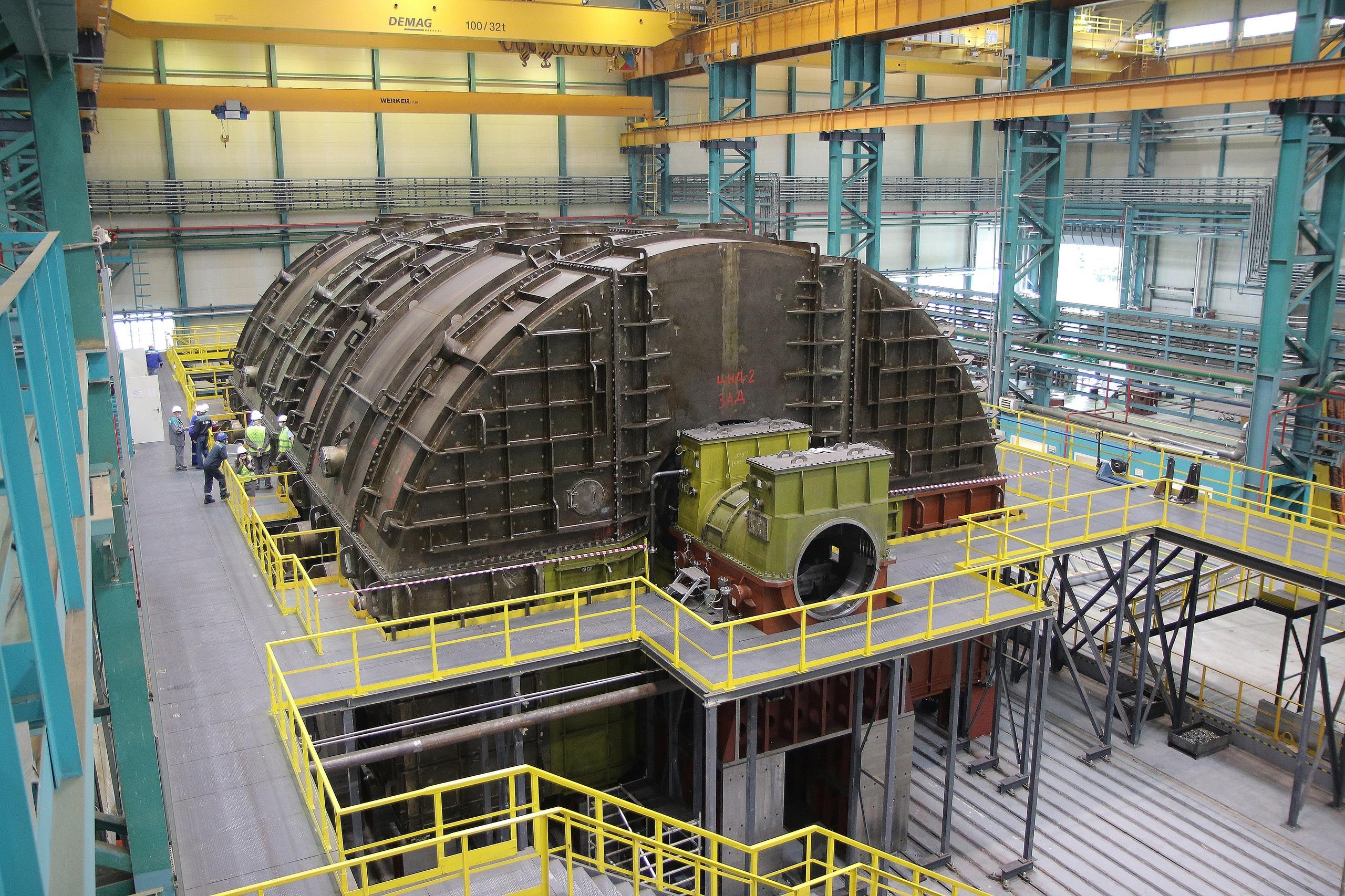 Русская тихоходная турбина мощностью 1255 МВт